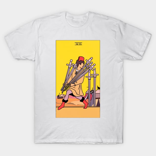 7 of Swords T-Shirt by ThingRubyDoes